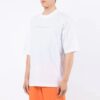 T-shirt à manches courtes blanc avec impression de lettres