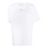 T-shirt à manches courtes blanc avec imprimé flèches au pochoir