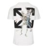 T-shirt à manches courtes blanc avec imprimé Pascal
