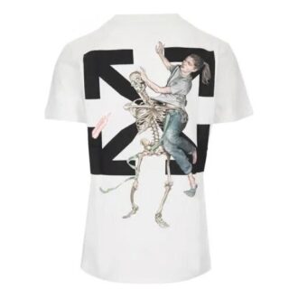 T-shirt à manches courtes blanc avec imprimé Pascal
