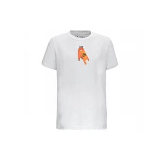 T-shirt à manches courtes blanc avec imprimé Pascal