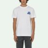 T-shirt à manches courtes blanc avec logo imprimé dans le dos SS21