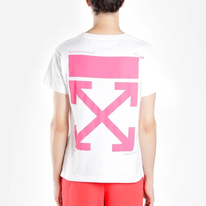 T-shirt à manches courtes blanc c/o Virgil Abloh pour homme avec lunettes Bart