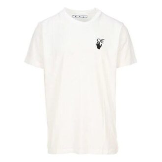 T-shirt à manches courtes blanc imprimé Arrows