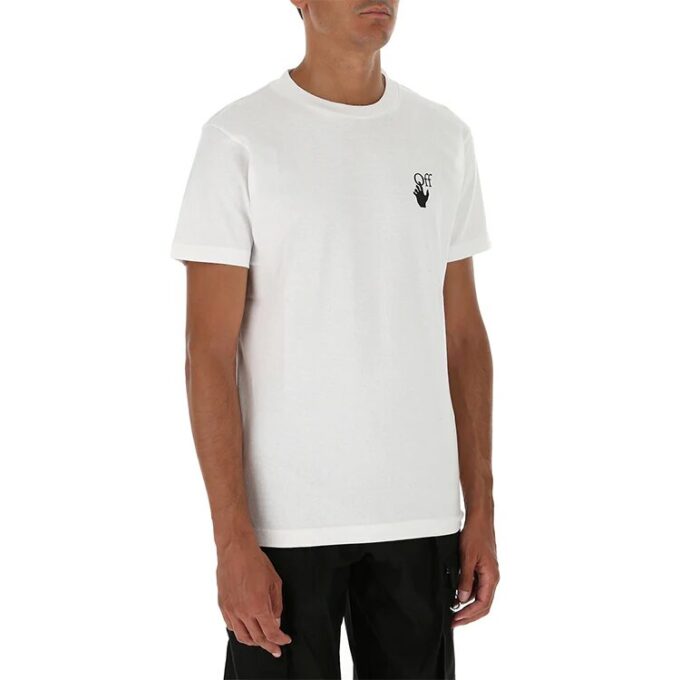 T-shirt à manches courtes blanc imprimé Arrows