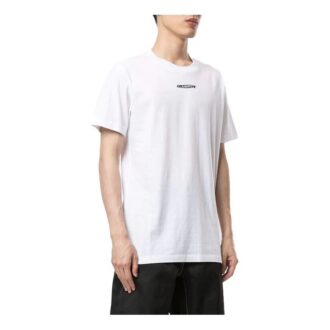 T-shirt à manches courtes blanc motif ouvrier