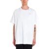T-shirt à manches courtes blanc pour homme avec logo non fini