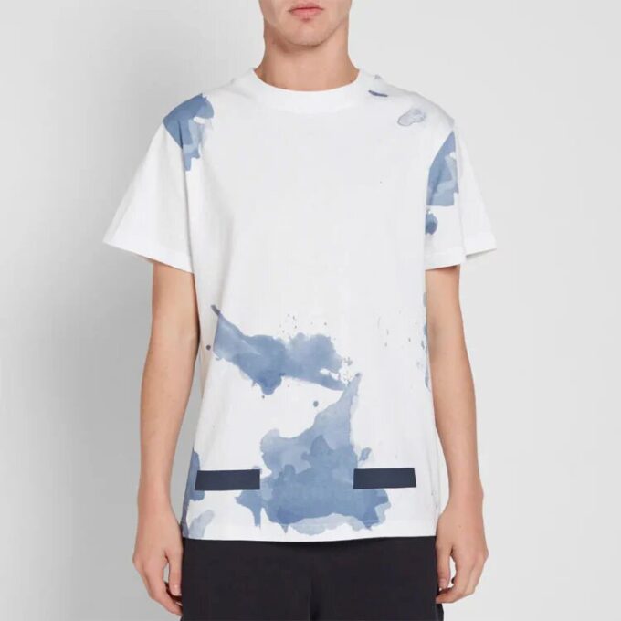 T-shirt à manches courtes blanc Splash Ink Shorts