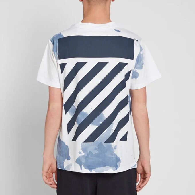 T-shirt à manches courtes blanc Splash Ink Shorts