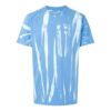 T-shirt à manches courtes bleu tie-dye réfléchissant