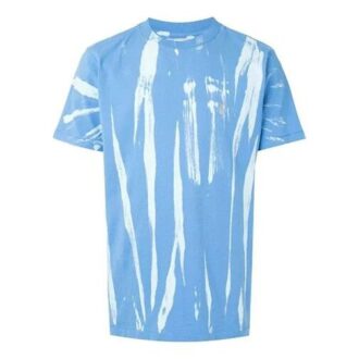 T-shirt à manches courtes bleu tie-dye réfléchissant