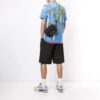 T-shirt à manches courtes bleu tie-dye réfléchissant