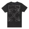 T-shirt à manches courtes brodé « Abstract Arrows Slim Geometry » – Version standard