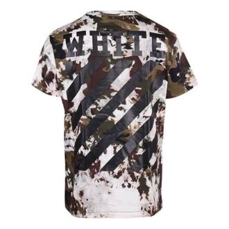 T-shirt à manches courtes camouflage multicolore