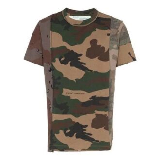 T-shirt à manches courtes Camouflage Reconstructed Camo Shorts