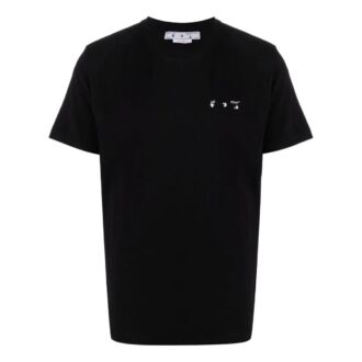 T-shirt à manches courtes Caravaggio Arrow unie noir pour homme Off-White
