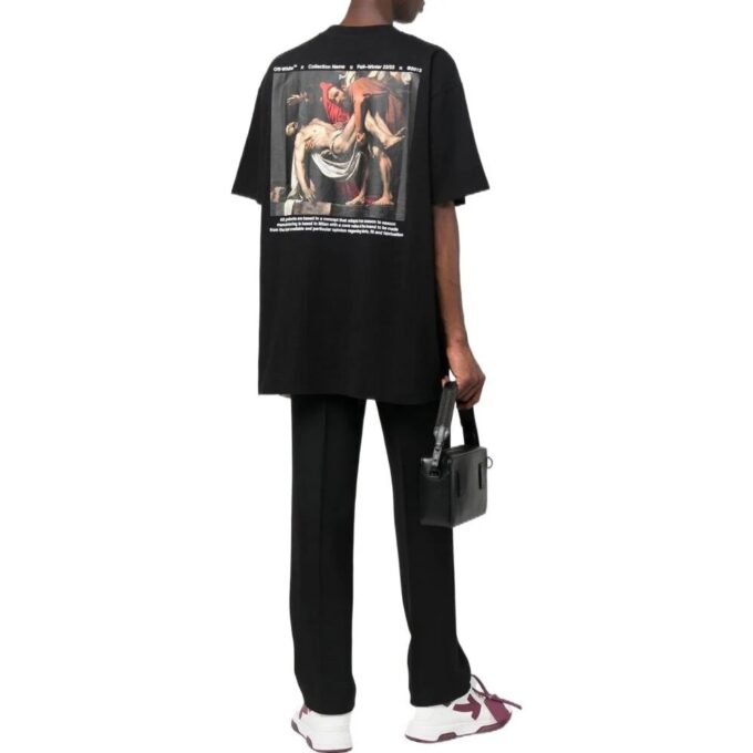 T-shirt à manches courtes Caravaggio Deposition « Noir »