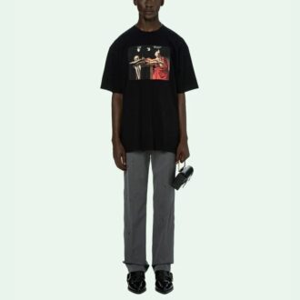 T-shirt à manches courtes Caravaggio « Noir/Rouge »