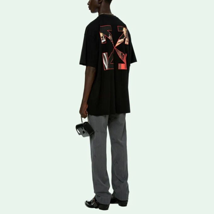 T-shirt à manches courtes Caravaggio « Noir/Rouge »