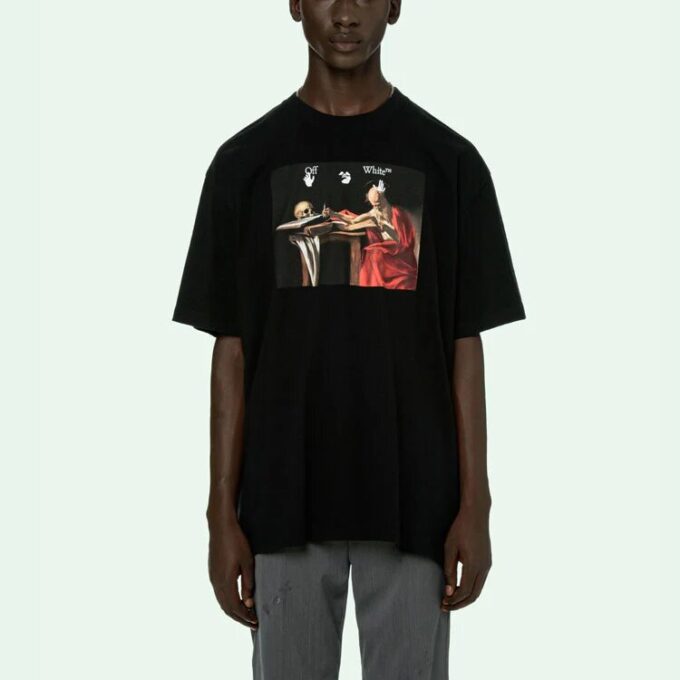 T-shirt à manches courtes Caravaggio « Noir/Rouge »