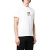 T-shirt à manches courtes en coton imprimé flèches géométriques SS22, blanc