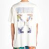 T-shirt à manches courtes en coton Painting Arrow Blanc Shorts