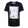 T-shirt à manches courtes en coton pour homme avec logo, coupe classique