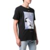 T-shirt à manches courtes en coton pour homme avec logo, coupe classique