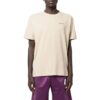 T-shirt à manches courtes et col rond avec logo SS22, imprimé, beige