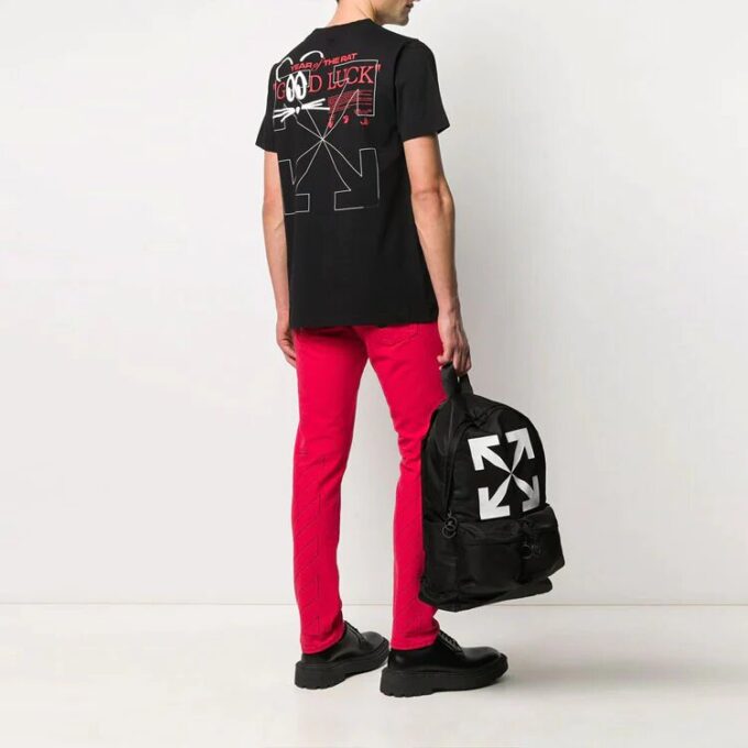 T-shirt à manches courtes et col rond imprimé Nouvel An lunaire SS20