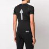 T-shirt à manches courtes et coupe ajustée SS21 avec logo, noir