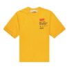 T-shirt à manches courtes FW19 Industrial Y013 Recon Shorts pour homme, jaune
