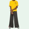 T-shirt à manches courtes FW19 Industrial Y013 Recon Shorts pour homme, jaune