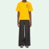 T-shirt à manches courtes FW19 Industrial Y013 Recon Shorts pour homme, jaune