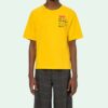 T-shirt à manches courtes FW19 Industrial Y013 Recon Shorts pour homme, jaune