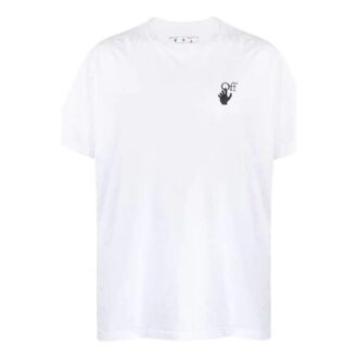 T-shirt à manches courtes FW20 avec flèche et squelette humain pour homme, blanc