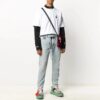 T-shirt à manches courtes FW20 avec flèche et squelette humain pour homme, blanc