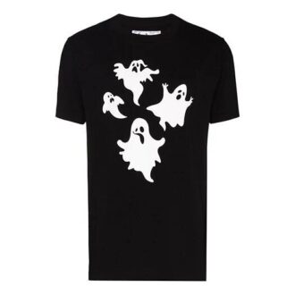 T-shirt à manches courtes imprimé noir