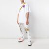 T-shirt à manches courtes imprimé oversize FW19 pour homme, blanc