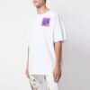 T-shirt à manches courtes imprimé oversize FW19 pour homme, blanc