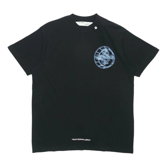 T-shirt à manches courtes imprimé Rationalism, noir