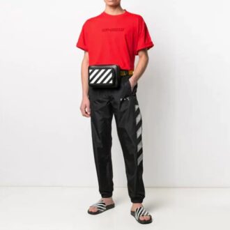 T-shirt à manches courtes imprimé SS21 Rouge