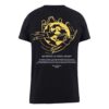 T-shirt à manches courtes imprimé Terre brodé Noir