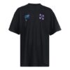 T-shirt à manches courtes Liquid Over des années 90 « Noir/Bleu »