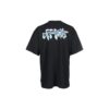 T-shirt à manches courtes Liquid Over des années 90 « Noir/Bleu »