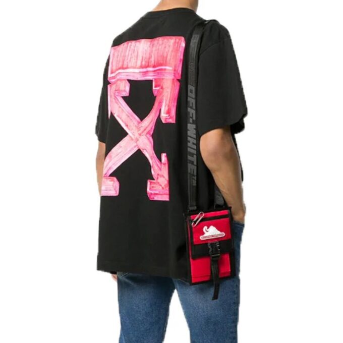 T-shirt à manches courtes Marker « Noir/Rouge »