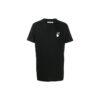 T-shirt à manches courtes noir avec impression « Agreement »