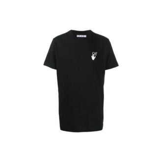 T-shirt à manches courtes noir avec impression « Agreement »