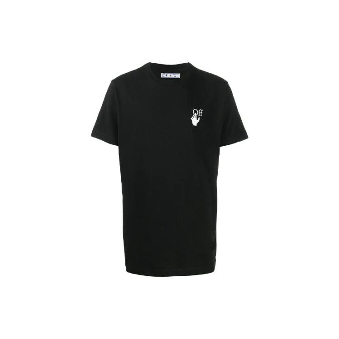T-shirt à manches courtes noir avec impression « Agreement »