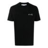 T-shirt à manches courtes noir avec logo imprimé SS22